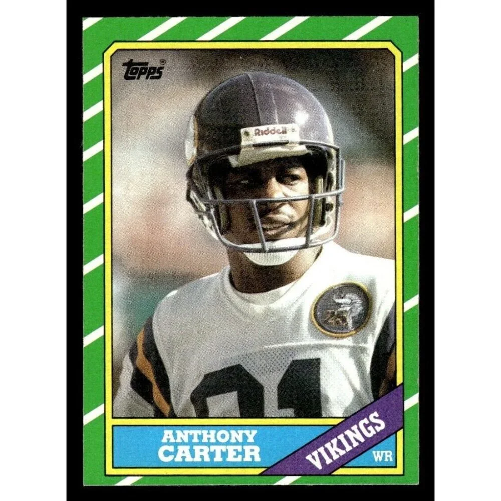 1986 Topps #297 Anthony Carter Rookie Minnesota Vikings